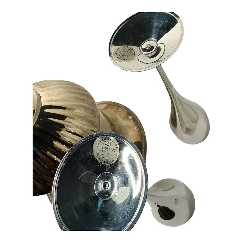 Vintage 3 PC Silver Plated Champagne Set by International Silver Company